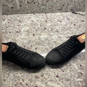 Thursday boot company matte black low top sneakers